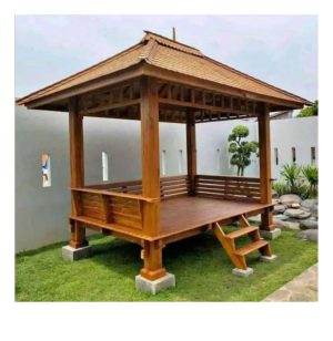 Jepara Gazebo – Gazebo Kayu Jati Asli untuk Taman & Villa 7 Jual Gazebo Jati Jepara
