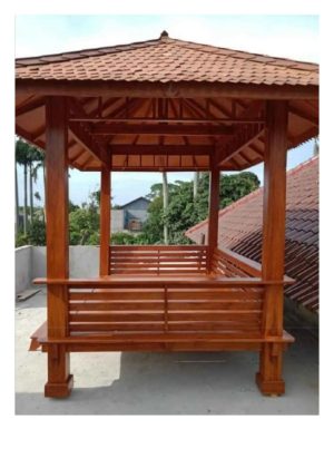 Jepara Gazebo – Gazebo Kayu Jati Asli untuk Taman & Villa 8 Jual Gazebo Jati Jepara