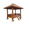 Jual gazebo jati Jepara asli desain minimalis modern untuk taman rumah