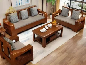 Kursi Tamu Minimalis Jati 3 2 1 Modern Elegan dari Jepara