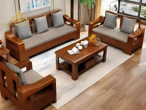 Kursi Tamu Minimalis Jati 3 2 1 Modern Elegan dari Jepara
