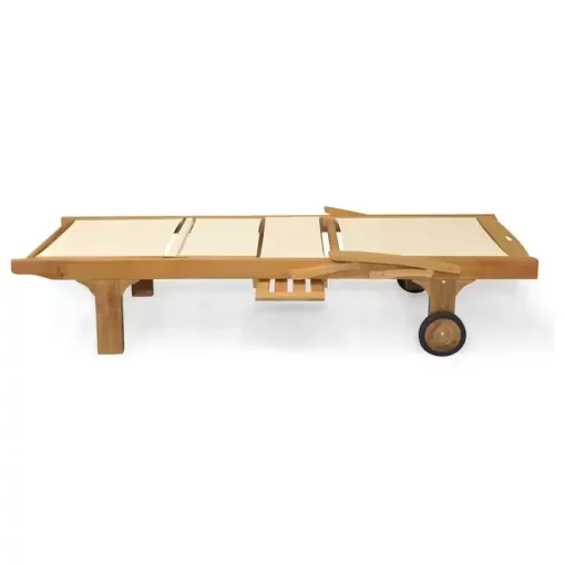 Jual Kursi Santai Kolam Renang Kayu Jati – Outdoor Lounge Minimalis ala Jimbaran - Image 2
