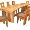 Meja Makan Kayu Trembesi Minimalis Modern