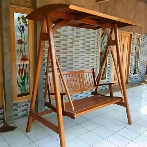 Ayunan kayu jati minimalis harga termurah