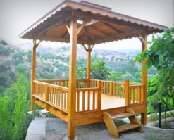 Gazebo kayu jati harga murah terbaru 2025 buatan Jepara