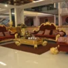 Harga kursi tamu mewah model istana presiden kayu jati Jepara warna merah gold