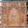 harga pintu gebyok ukuran 3 meter kayu jati jepara