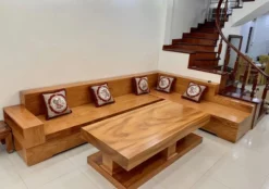 kursi kayu minimalis ruang tamu elegan modern dari kayu jepara