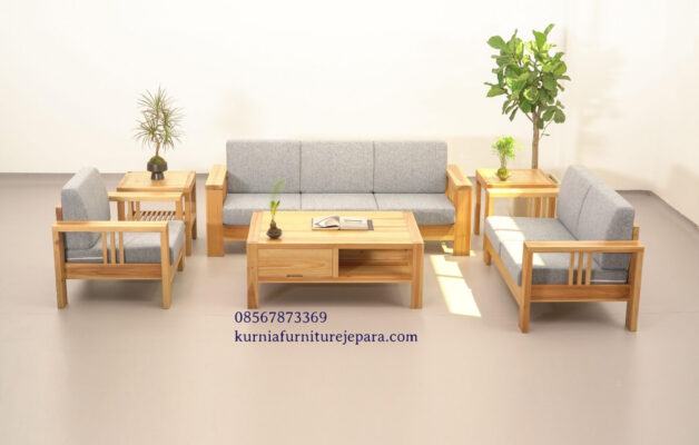 Kursi tamu jati ruang tamu minimalis desain mewah modern