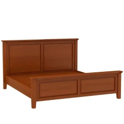 Model tempat tidur minimalis modern 2021 kayu jati Jepara desain sederhana dan elegan.