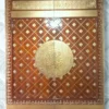 Pintu Masjid Nabawi Kayu Jati Tua Finishing Natural & Emas