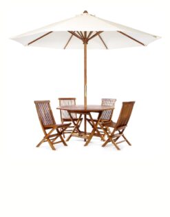 Set Meja Payung Taman Kursi Lipat Jati 6 Set Meja Payung Taman Kursi Lipat Jati