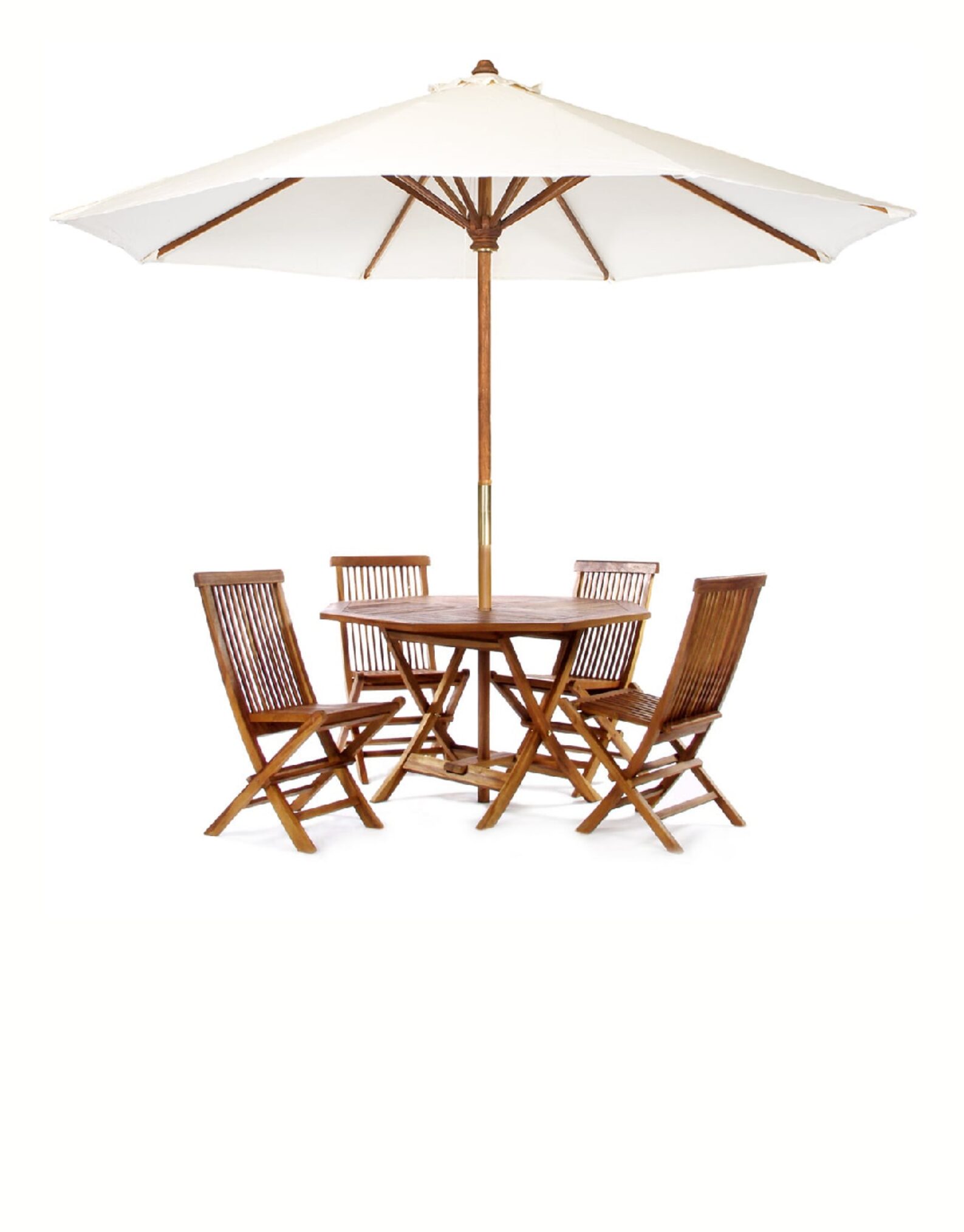 Set Meja Payung Taman Kursi Lipat Jati 4 Set Meja Payung Taman Kursi Lipat Jati