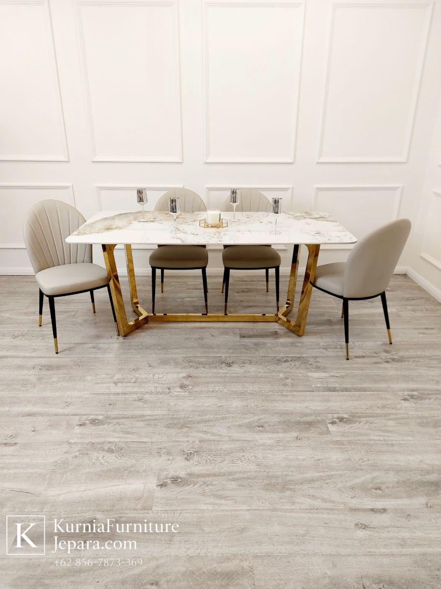 Meja Makan Marmer 4 Kursi Modern Mewah 2 meja makan marmer 4 kursi modern