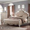 Eksklusif Tempat Tidur Klasik Mewah Jok Empuk Kayu Berkualitas 1 Tempat tidur klasik mewah dengan jok empuk dan rangka kayu elegan untuk kamar tidur utama