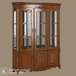 Kokoh Lemari Hias Jepara Klasik Kaca Tebal Kayu Solid Asli 7 Untitled design 10 17
