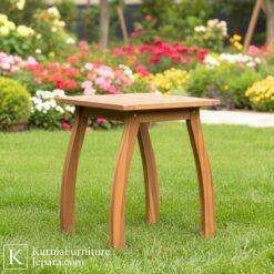 Prestisius Kursi Meja Outdoor Kayu Solid Bernuansa Resort Elegan untuk Taman Teras & Area Santai Eksklusif 7 Untitled design 11 6