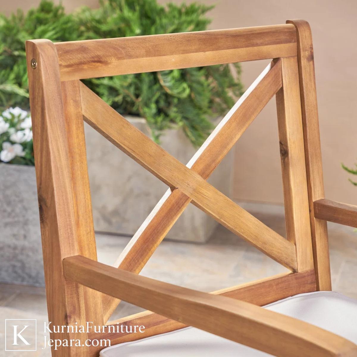 Terjangkau Kursi Outdoor Murah Berbahan Kayu Alami Nyaman untuk Taman, Teras & Area Santai 6 Terjangkau Kursi Outdoor Murah Berbahan Kayu Alami Nyaman untuk Taman, Teras & Area Santai - Image 4