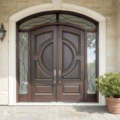 Premium jual kusen pintu dan jendela kayu jati solid dengan desain elegan untuk rumah berkelas