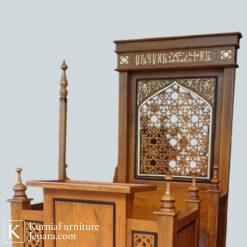 Prestisius Mimbar Masjid Jepara Jati Ukiran Islami Bernuansa Klasik Elegan 8 mimbar masjid jepara