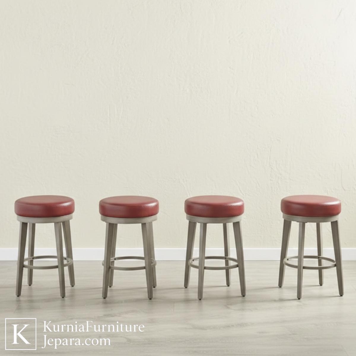 Iconic Style Bangku Cafe Unik Industrial Desain Bulat Modern, Kokoh & Estetik untuk Cafe Berkarakter 4 Iconic Style Bangku Cafe Unik Industrial Desain Bulat Modern, Kokoh & Estetik untuk Cafe Berkarakter - Image 2