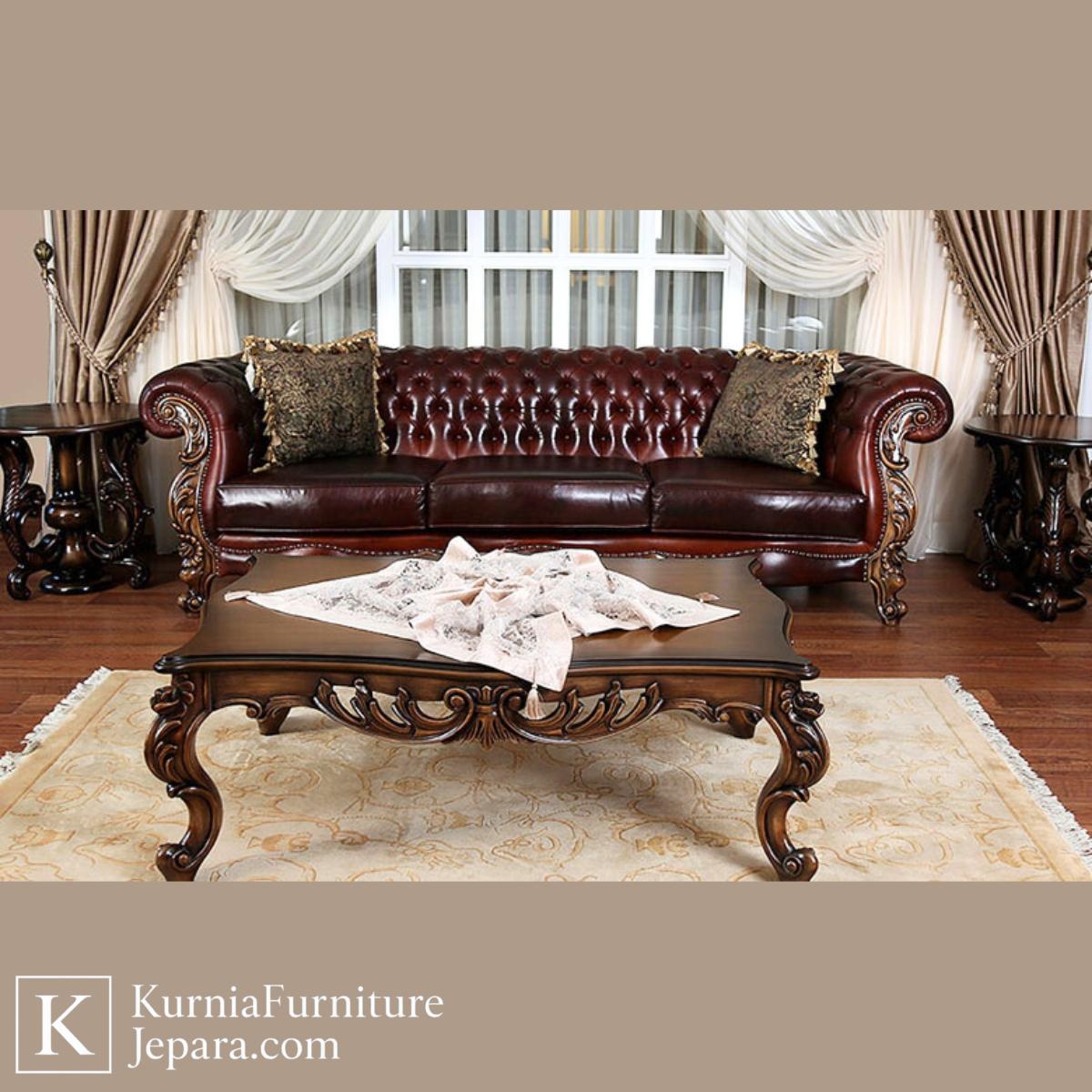 Imperial Kursi Tamu Mewah Jati Jepara Ukiran Klasik Elegan 6 Imperial Kursi Tamu Mewah Jati Jepara Ukiran Klasik Elegan - Image 4