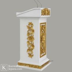 Megah Mimbar Masjid Madinah Putih Emas dengan Ornamen Klasik Bernuansa Suci 8 Untitled design 9 14