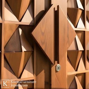Harmonis Kusen Minimalis Dua Pintu Kayu Artistik dengan Pola Geometris Modern 7 Untitled design 9 16