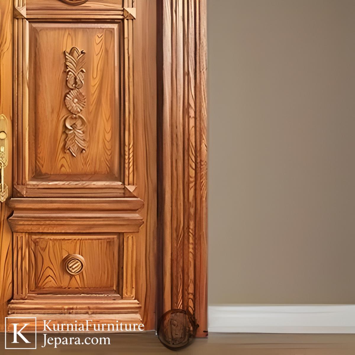 Megah Kusen Pintu Jati Ukir Klasik Bernuansa Artistik untuk Rumah Berkelas 5 Megah Kusen Pintu Jati Ukir Klasik Bernuansa Artistik untuk Rumah Berkelas - Image 3