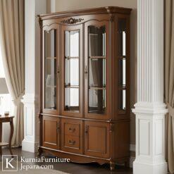 Kokoh Lemari Hias Jepara Klasik Kaca Tebal Kayu Solid Asli 6 Untitled design 9 28
