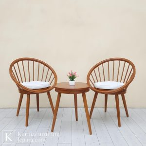 bangku cafe murah kayu solid desain minimalis