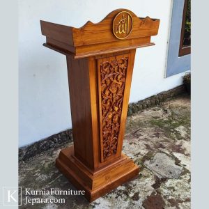 Eksklusif Podium Mimbar Masjid Kayu Jati Ukiran Klasik Berwibawa 7 Untitled design 9 7