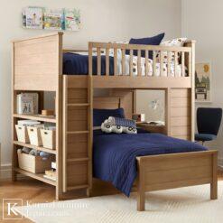 Ultimate Space Dipan Tingkat Jati Multifungsi Kokoh untuk Kamar Anak & Remaja Modern 6 dipan tingkat 2 1