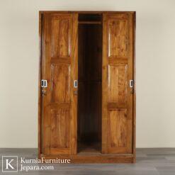 Klasik Lemari Pakaian Mewah Modern Kayu Solid Lemari Premium Elegan dengan Desain Kokoh & Natural 9 kurnia furniture 2 2