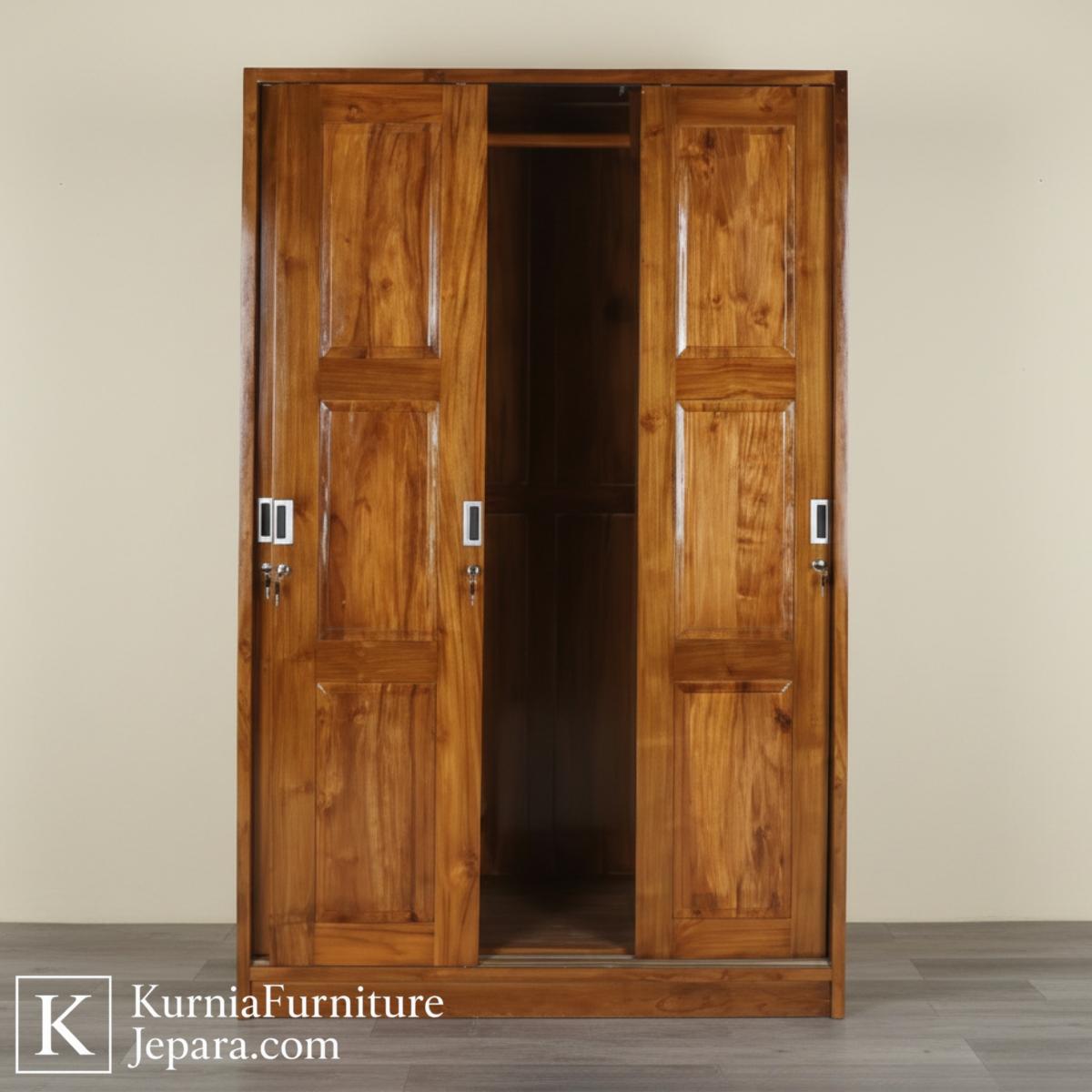 Klasik Lemari Pakaian Mewah Modern Kayu Solid Lemari Premium Elegan dengan Desain Kokoh & Natural 6 Klasik Lemari Pakaian Mewah Modern Kayu Solid Lemari Premium Elegan dengan Desain Kokoh & Natural - Image 4