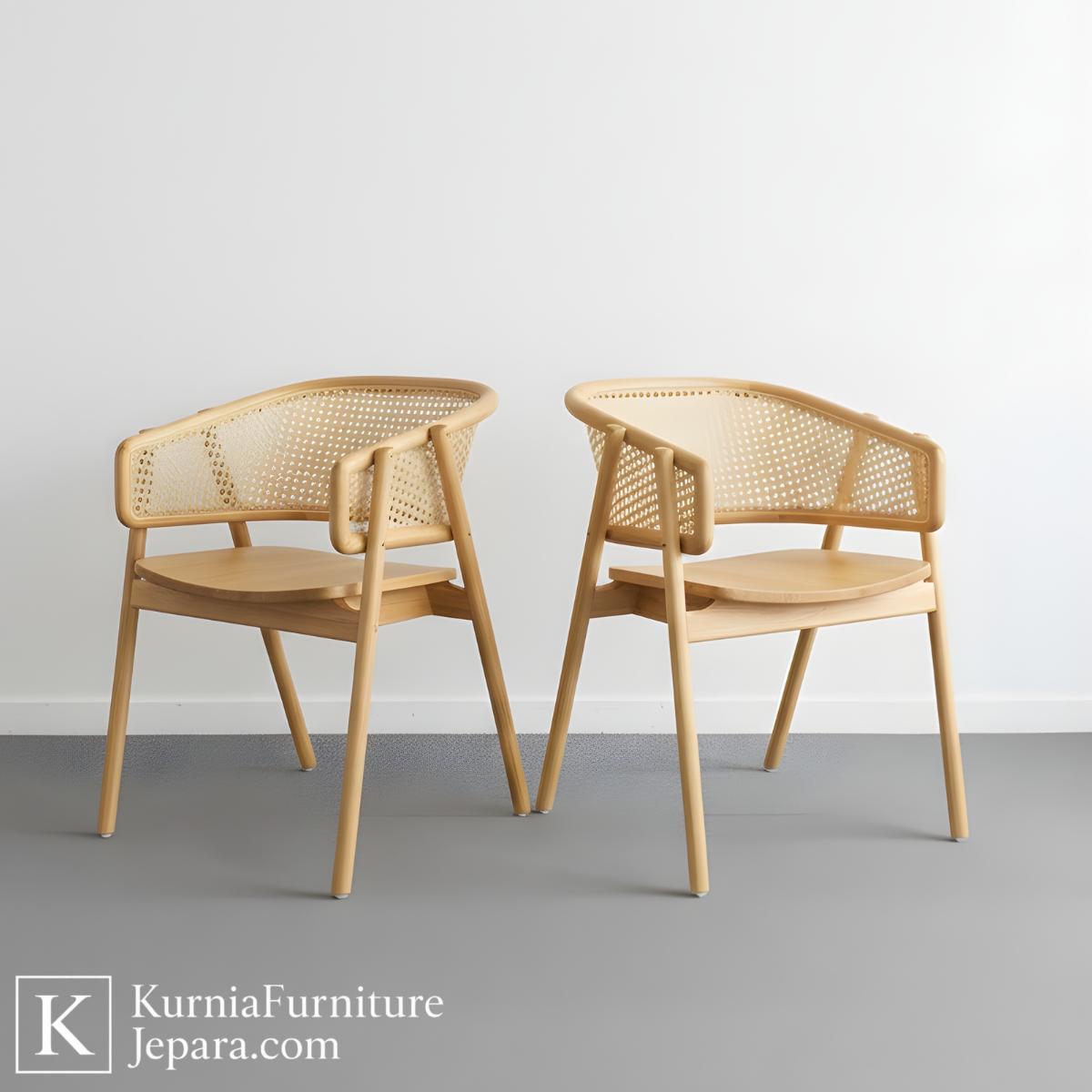 Terlaris Kursi Cafe Jepara Cleopatra untuk Usaha Resto & Coffee Shop 3 Kursi cafe Jepara kayu solid dengan desain minimalis untuk interior cafe modern