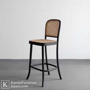 kursi makan bar modern dengan dudukan nyaman dan tampilan elegan
