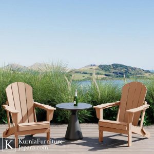Kursi outdoor unik kayu desain adirondack modern untuk taman dan teras