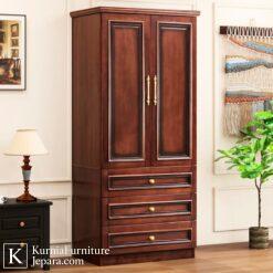 Elegan Lemari Baju Kayu Minimalis dengan Sentuhan Klasik Modern yang Timeless 6 lemari minimalis 1
