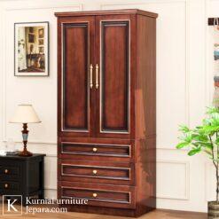 Elegan Lemari Baju Kayu Minimalis dengan Sentuhan Klasik Modern yang Timeless 7 lemari minimalis 2