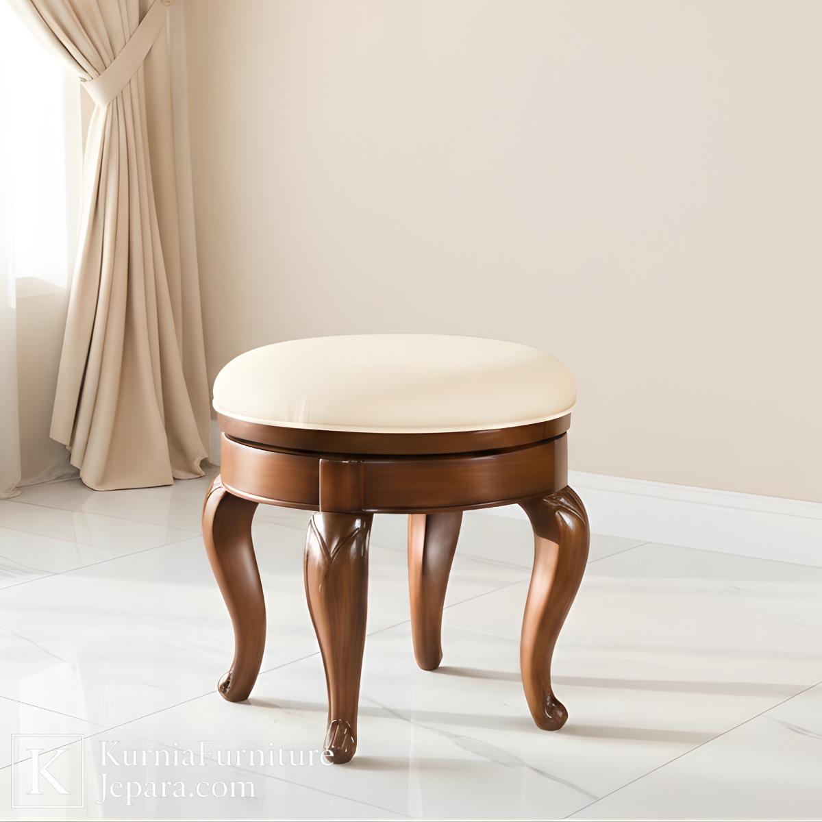 Noble Meja Rias Jati Jepara Klasik dengan Cermin Oval & Laci Simetris Elegan 5 Noble Meja Rias Jati Jepara Klasik dengan Cermin Oval & Laci Simetris Elegan - Image 3