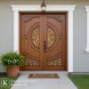 Naturalistik Pintu Kusen Jati Ukir Elegan dengan Sentuhan Alami Berkelas 2 Pintu kusen jati ukir elegan dengan desain naturalistik dan detail ukiran mewah untuk pintu utama rumah