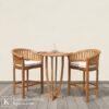 bangku untuk cafe kayu solid set meja bar elegan