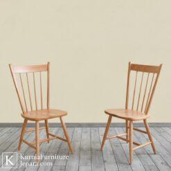 Essential Wood Bangku Kayu untuk Cafe Minimalis Natural Elegan 5 set bar 3 3