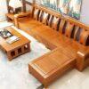 Heritage Kursi Tamu Mewah Minimalis Jati Solid 1 Kursi tamu mewah minimalis jati solid dengan desain elegan dan meja tamu kayu jati