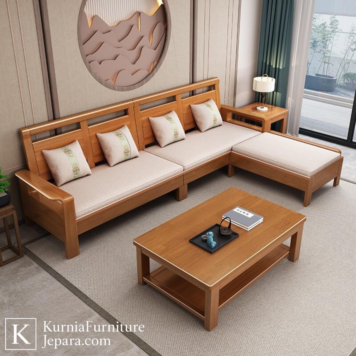 Signature Kursi Tamu Jati Mewah Minimalis 4 Signature Kursi Tamu Jati Mewah Minimalis - Image 2