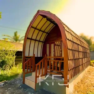 Rumah Lumbung Kayu Jati Minimalis Modern