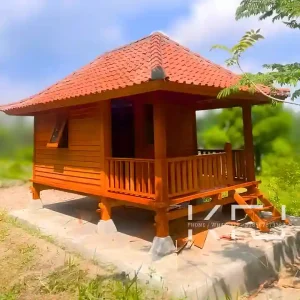 Rumah Panggung Kayu Jati Modern